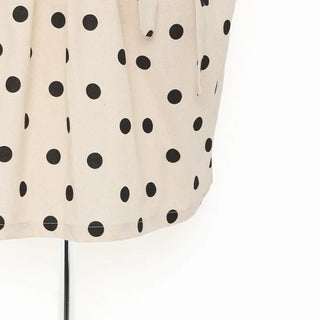 Halter neck polka dot blouse