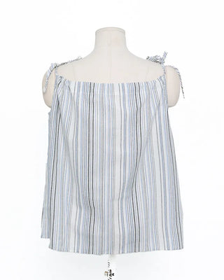 Striped button blouse