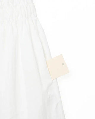 Shirred waist long skirt