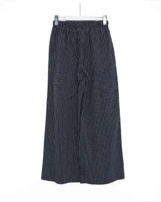 Striped pants with string waistband
