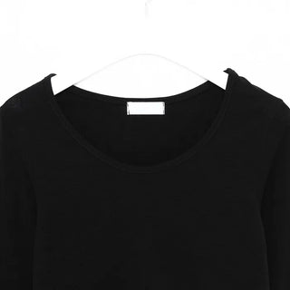 U-neck cropped T-shirt