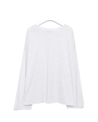 Loose-fitting V-neck cotton t-shirt
