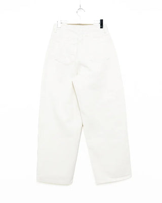 High-waisted balloon cotton pants