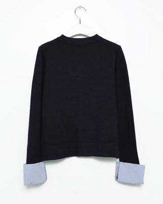 Check pattern layered cardigan