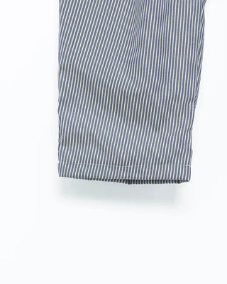 Striped pleated elastic waist pants