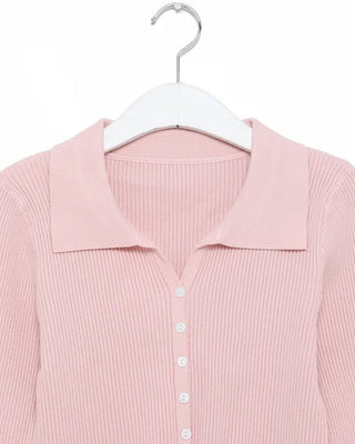 Colored Rib Cardigan