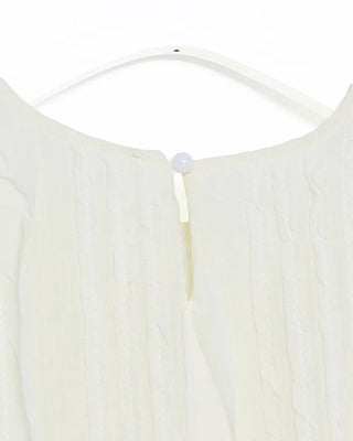 Frill wave blouse