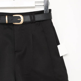 Pintuck shorts