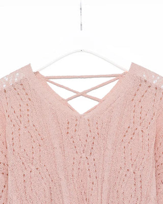 Openwork string knit