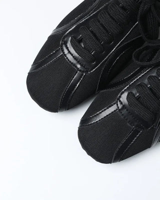 Mesh lace-up sneakers
