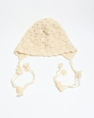 Flower Crochet Begin Knit Hat