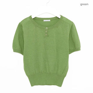 Mini button detail knit