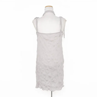Sleeveless dress with scarf set