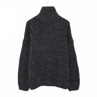 (Unisex) Warm Abel Cable Zip-Up