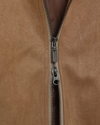 Suede cropped jacket