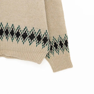 Nordic pattern knit