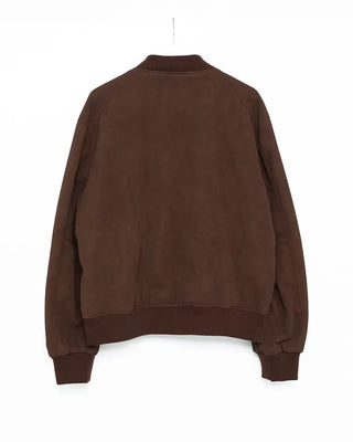 Suede bomber jacket