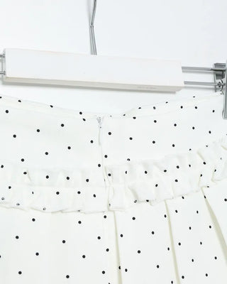 Polka Dot Frill Mini Skirt Pants