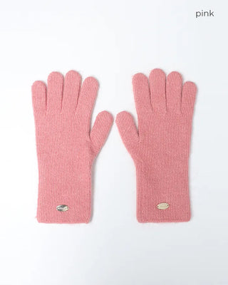 Angora colored gloves