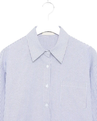 One-pocket back tag big shirt