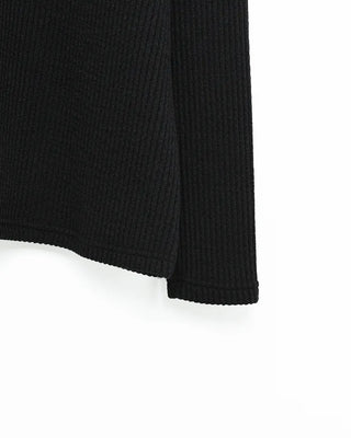 Side Button Point Half Neck Knit