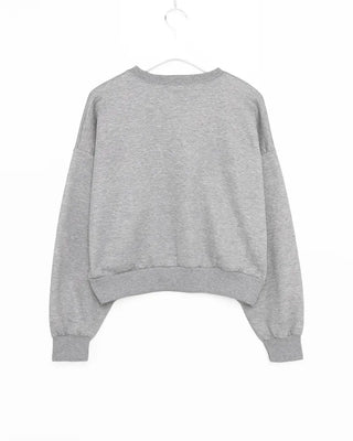 Brushed fleece USA lettering sweatshirt