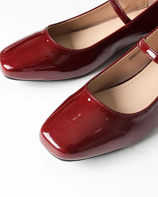 Mary Jane Cubic Loafers