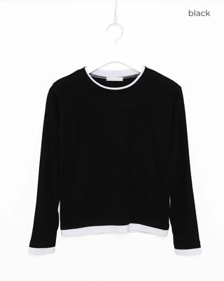 Two-tone round t-shirt