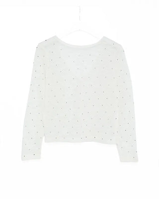 Colorful polka dot cardigan