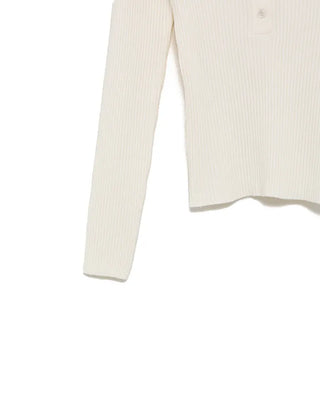 Ribbed collar knit