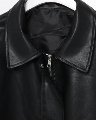 Casual leather jacket