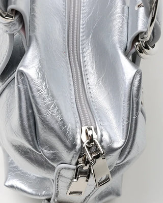 Studded belt leather tote bag