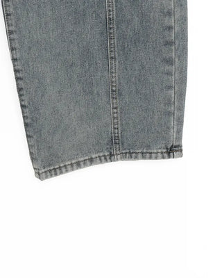 Side yoke seam wide jeans