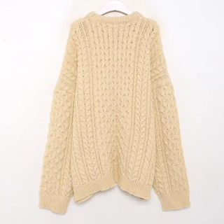 Mixed Twist Oversized Knit Sweater