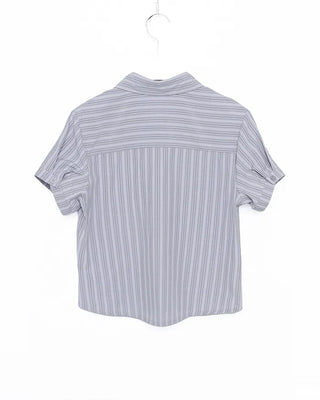 Pinstripe Cropped Shirt