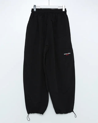 Embroidered Logo Wide Nylon Pants