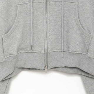 Semi-Clothed Sweat Double Zip Hoodie