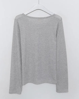 Henley neck cut and sew