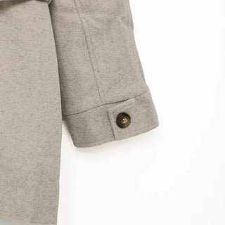 Single-button half coat