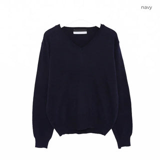 Light cashmere V-neck knitwear