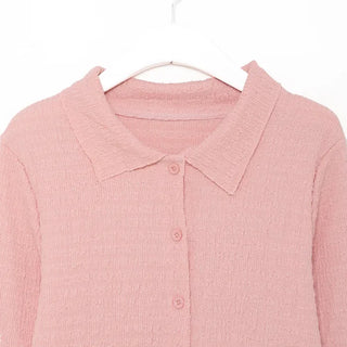 Asymmetrical Cropped Color Cardigan