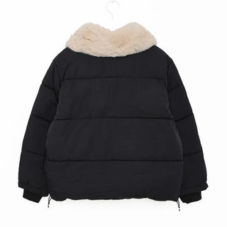 Fur Collar Padded Jumper