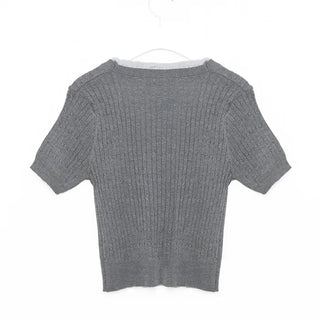Frill Ribbon Cable Knit