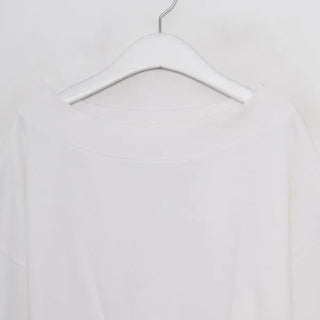 Off-shoulder cropped sweatshirt