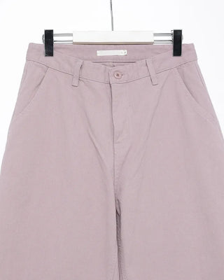 Cotton pants with back flap pockets