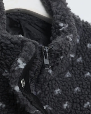 Polka dot fleece jacket