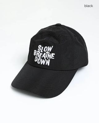Drawstring Lettering Nylon Cap