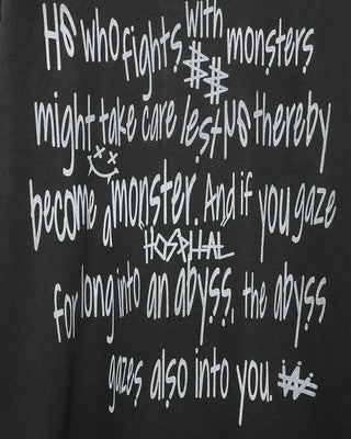 Alphabet Lettering Half T-Shirt