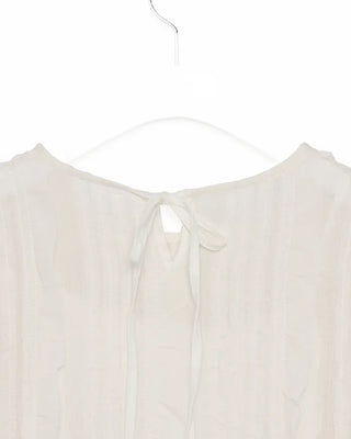 Lace frill blouse set