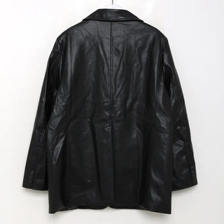 Half leather jacket